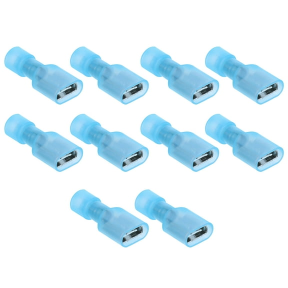 FESTFENDS Female Spade Terminal Connectors Blue 150Pcs 0.86X0.39X0.20 Inch