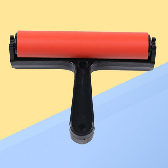 WHAMVOX 15CM Professional Painting Roller Glue Roller Ink Block Stamping Brayers with Plastic Frame