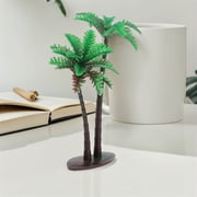 WHAMVOX 15pcs Decorative Palm Model for Cake and Fruit Plate Decoration Artificial Indoor Trees for Crafts Small Palm Tree Plastic Coconut Tree for Party Easy Maintenance