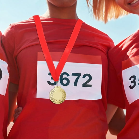 WHAMVOX 15-Pack Medal Ribbon Lanyards with Polyester Straps for Sports Awards, Competitions, Events, and Award Neck Ribbons