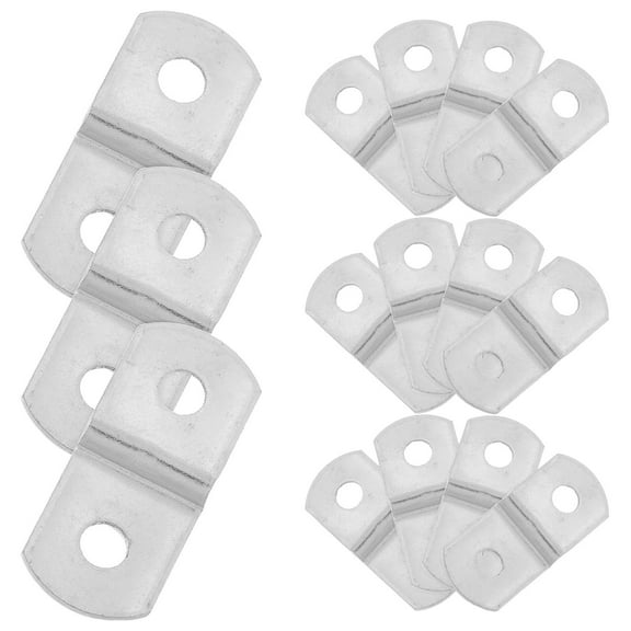 WHAMVOX 15pcs Silver Z Shaped Bow Corner Brackets 90 Degree Iron Corner Protectors Ideal For Furniture Frames Office Home And Commercial Settings