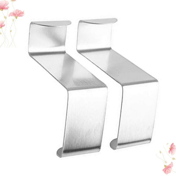 ROMANSENTIAL 16Pcs Wall Hangers Stainless Steel Storage Hook Silver for Home Use