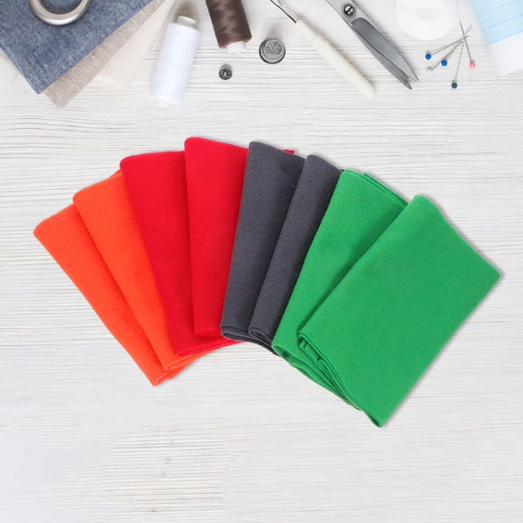 WHAMVOX 16pcs Colored Felt Fabric Sheets For Crafting Sewing And Diy School Projects Soft Durable And Versatile Material