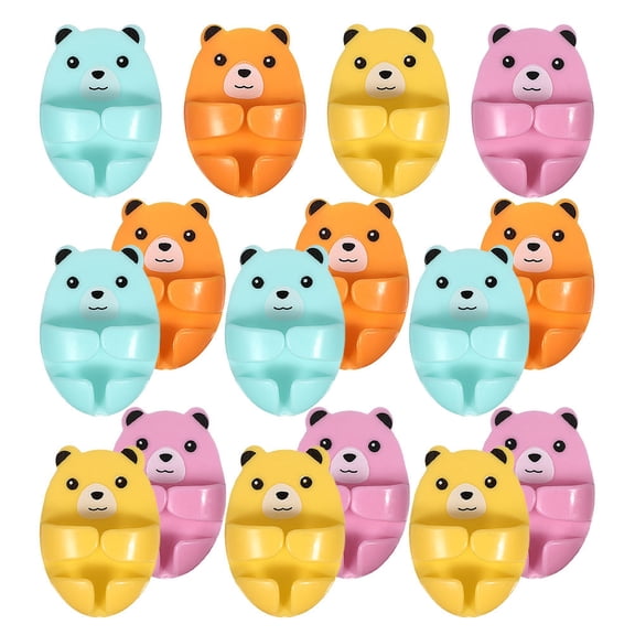 WHAMVOX 16pcs Power Outlet Hook Wall Cord Organizer Adhesive Hooks For Hanging Power Plug Hook For Appliance Desk And Kitchen Cord Management