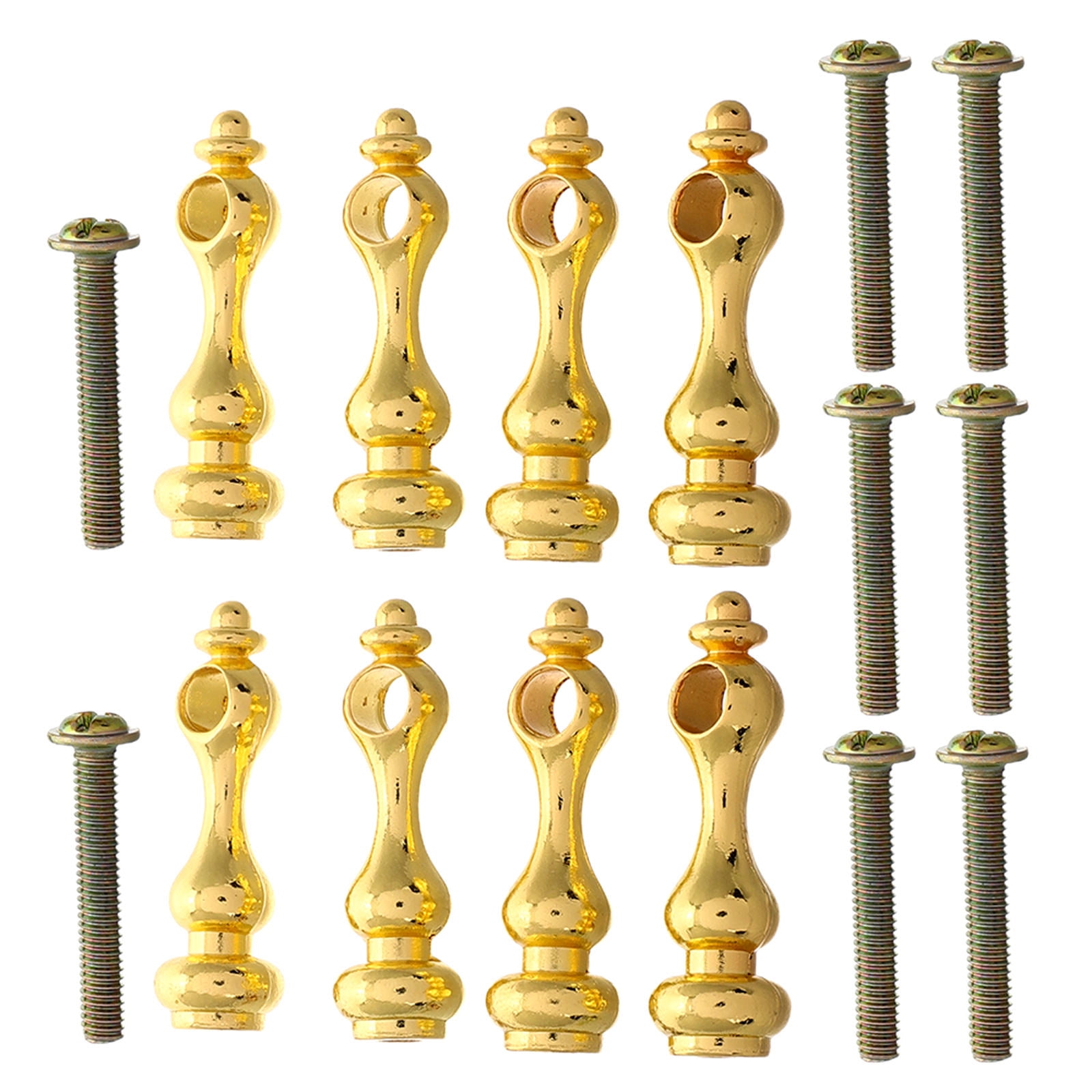 Precision Balusters WHAMVOX 16pcs Precision Metal Post Cap for Glass Railing Iron Balusters ...