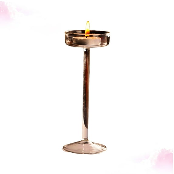 WHAMVOX 18 .5cm Votive Glass Candle Holder Sturdy European