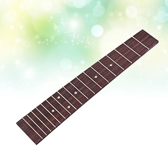 WHAMVOX 18-Fret Tenor Ukulele Fingerboard Practice Fretboard in Coffee Finish for Beginners and Players