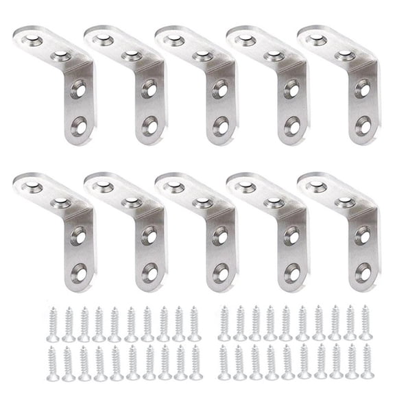 WHAMVOX 18 Sets Right Shelving Brackets L-shaped Corner Code