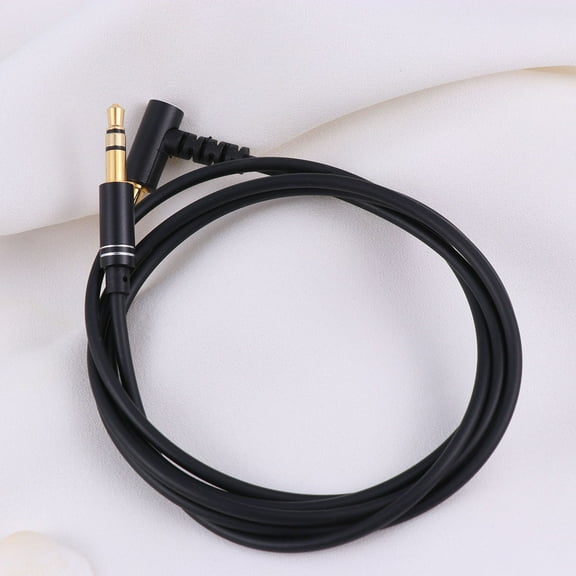 WHAMVOX 1M 3.5mm Male to Male AUX Stereo Audio Extension Cable with MIC for Cellphone Car (Black)