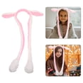 thumbnail image 1 of DECORNIJIA girls ear muffs Rabbit Ear Scrunchie Plush 1Set Fashion Ear Warmer for Girls Christmas, 1 of 8