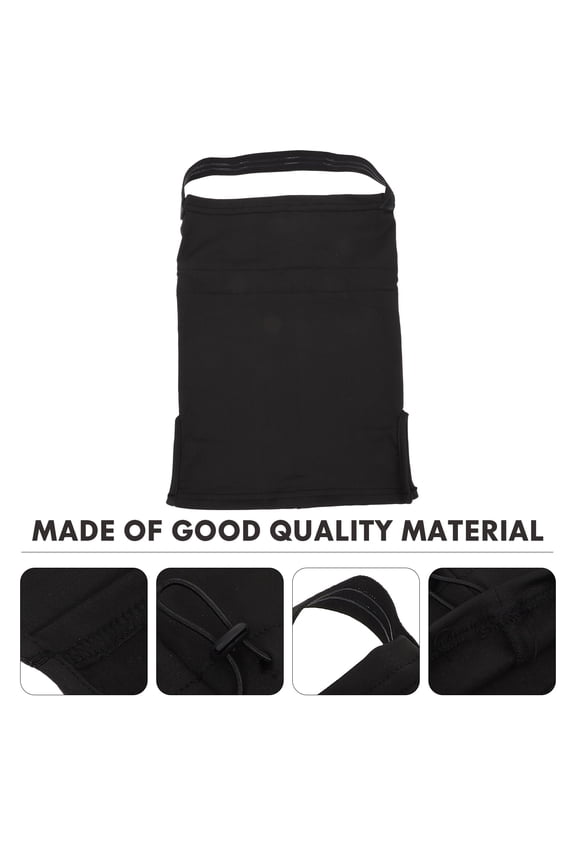 Face Warmer Winter Riding Face Protector Black Polyester 1PC 16.1X8.3X0.1In