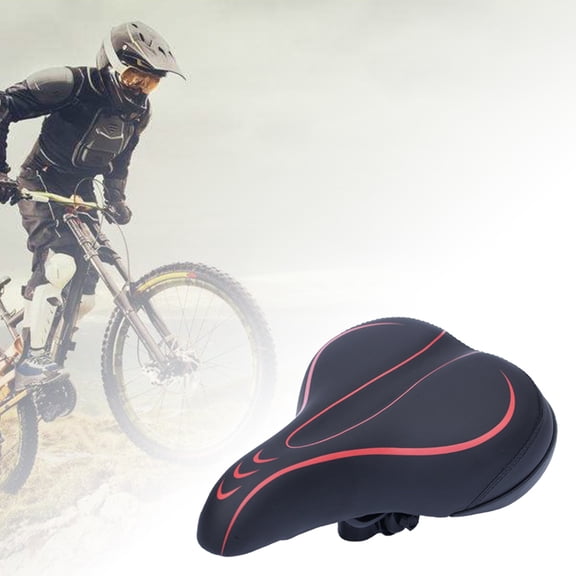 WHAMVOX 1Pack Bike Seat Padding for Cyclists in Leather PP Steel 11.2x6.3x5.1in