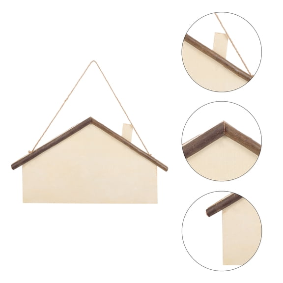 WHAMVOX 1Pack Blank Hanging Sign Diy Wood Plaques For Weddings Bars Clubs Coffee Shops Clothing Store