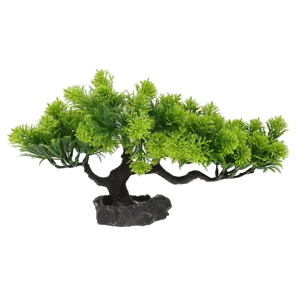 WHAMVOX 1Pack Green Plastic Simulated Pine Tree Pine Tree Shape For Sushi Plate And Sushi Birthday Decorations