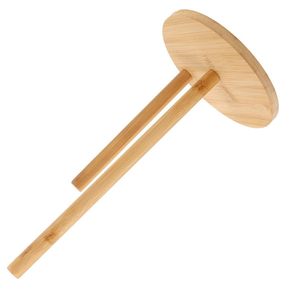 WHAMVOX Roll Paper Organizer Paper Towel Holder Khaki Wood 1Set