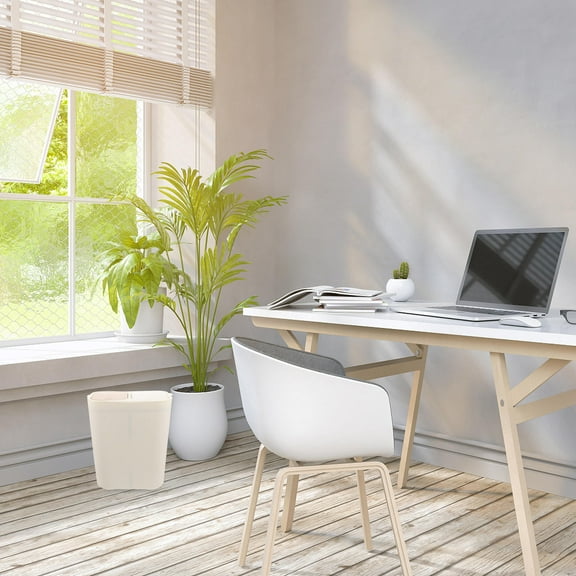 WHAMVOX 1Pack Modern Dual Trash Can with Large Garbage Openings for Living Room and Bedroom