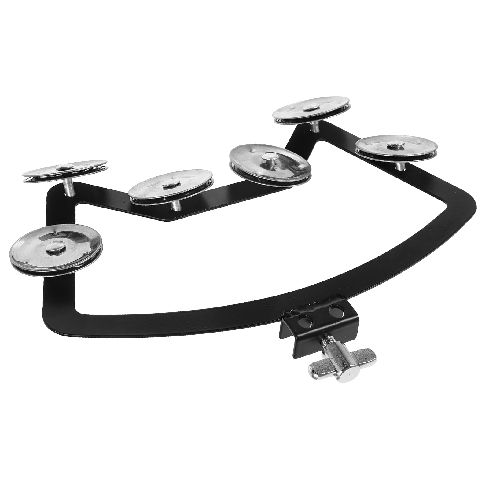 WHAMVOX 1Pack Mountable on Drums Tambourine Percussion Bright Sound for Musicians with ABS Material