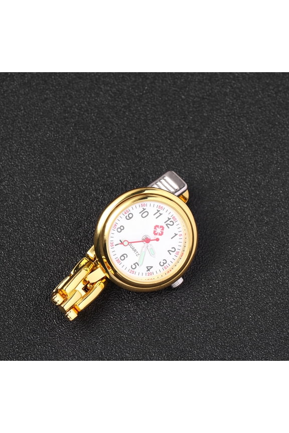 1Pack Nurse Fob Watch With Round Shape And Golden Color For Medical And Exam Use