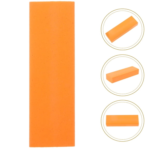 WHAMVOX 1Pack Rectangular Orange Eraser For Stainless Steel Decontamination Rust Removal 7.5x2.5x1.5in Rubber Abradant