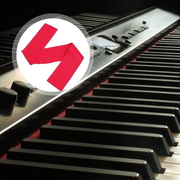 WHAMVOX 1Pack Red Piano Keyboard Cover for Dust and Scratch Safeguarding