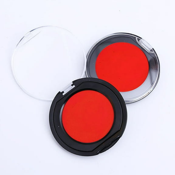WHAMVOX 1Pack Red Round Embossing Ink Pad For Crafting And Projects