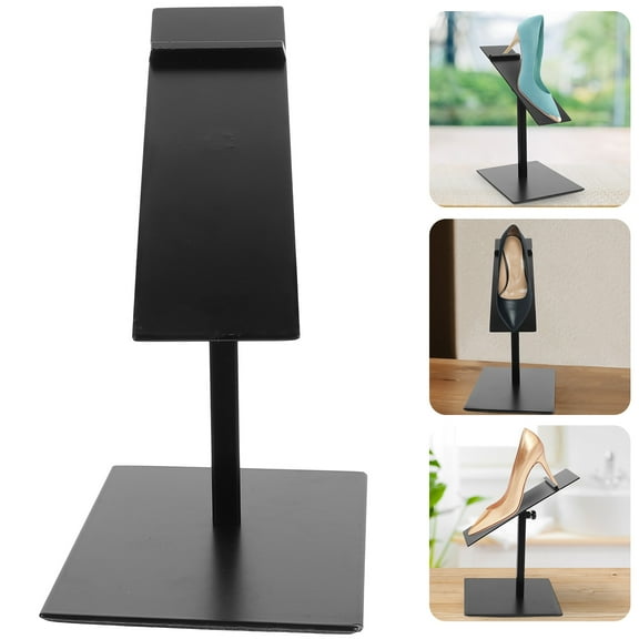 WHAMVOX 1Pack Shoe Display Stands Black Metal Prevent Slipping Shop Display Simple and Generous Design