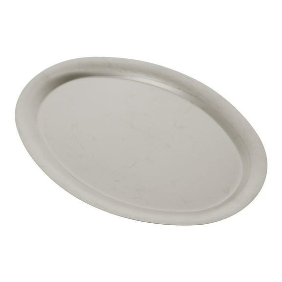 WHAMVOX 1Pack Stainless Steel Meat Serving Plate for Home and Restaurant 11.8X5.7Inch