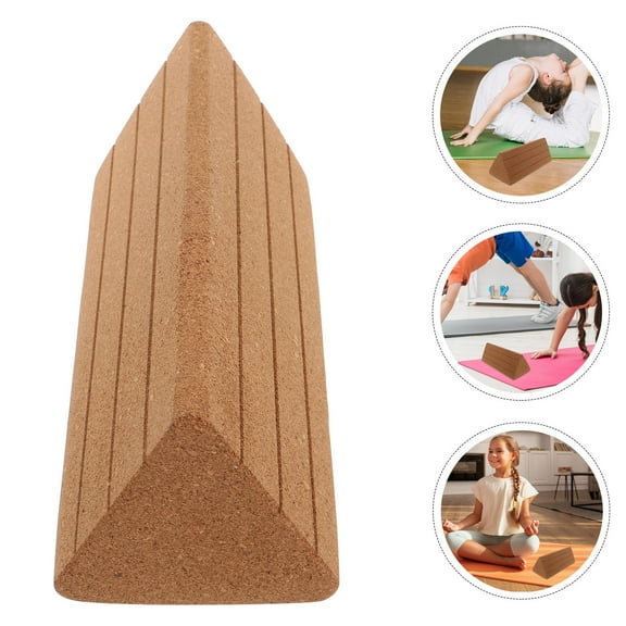WHAMVOX 1Pack Triangle Cork Yoga Blocks for Beginners