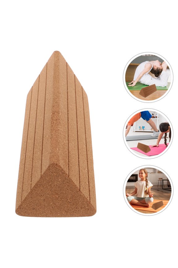 1Pack Triangle Cork Yoga Blocks for Beginners