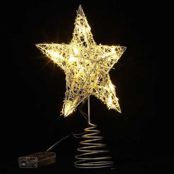 WHAMVOX 1Pack Xmas Tree Light with Star Shape for Home Decor and Bar 27X7.9X2.6In