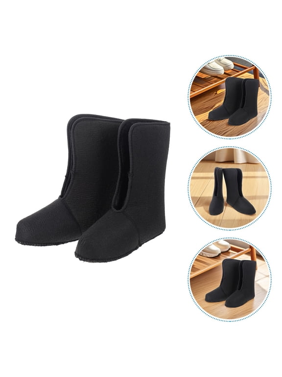 Cozy Black Snow Boot Liners Soft Thermal Insulation for Outdoor Activities