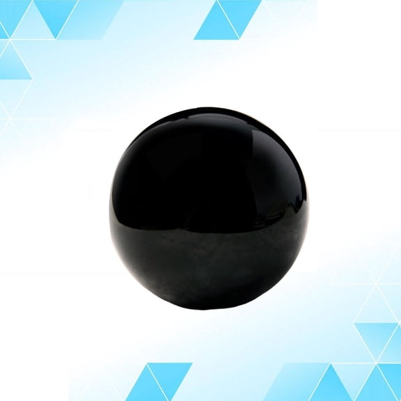 WHAMVOX 1Pc 5cm Exquisite Obsidian Sphere Natural Black Crystal Ball Desktop Ornament for Home Office Table Crafts (Black)