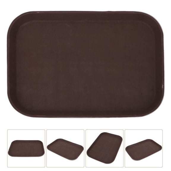 WHAMVOX 1Pc Anti-skid Coffee Plate Versatile Beverage Tray Heat-resistant Drinks Plate