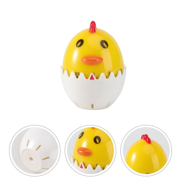 WHAMVOX 1Pc Cartoon Eggshell Chicken Timer Home Mechanical Timer Kitchen Time Reminder