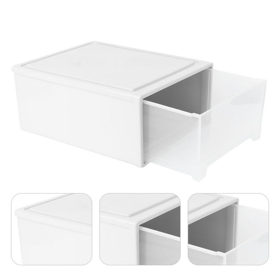 WHAMVOX 1Pc Drawer-type Storage Box Large Capacity Clothes Container Home Sundries Case