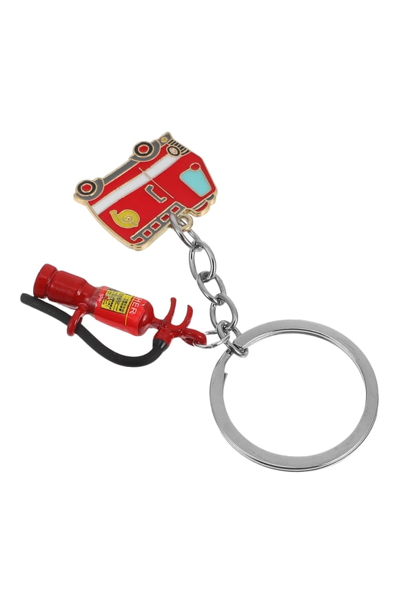 Firefighting Theme Keychain Metal Multi 1Pack