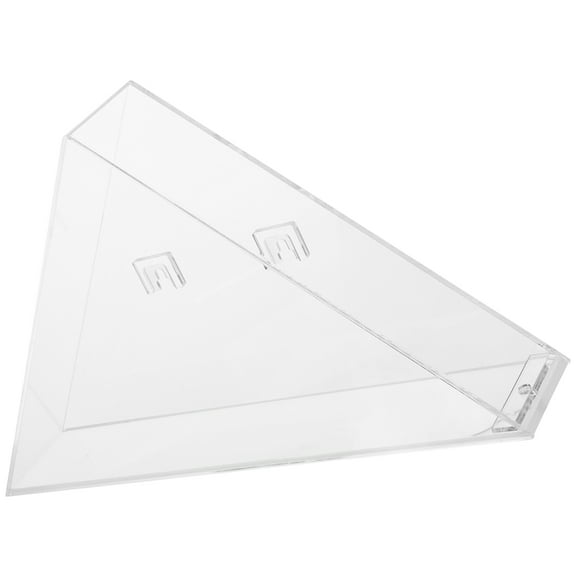 WHAMVOX Triangle Flag Display Case Acrylic 1Pack 13.17X7.66X2.55in