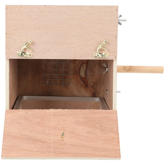 WHAMVOX 1Pcs Bird Nest Box for Lovebirds Parakeet Nesting Box with Wooden Material for Small Birds