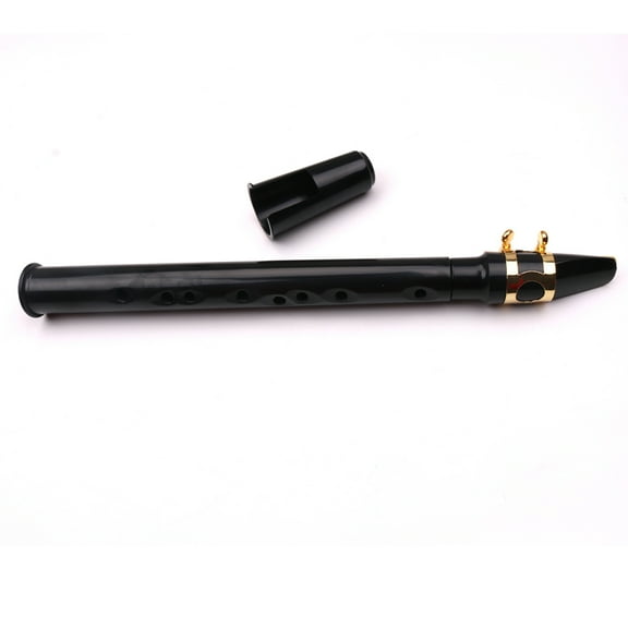 WHAMVOX 1Pcs Black Plastic Mini Sax for Music Creation and Practice