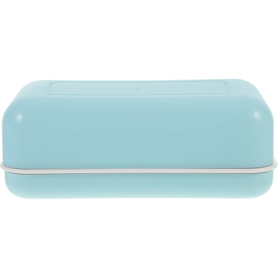 WHAMVOX 1Pcs Blue Rectangular Soap Box for Bathroom Use with Drainage and Sealed Design