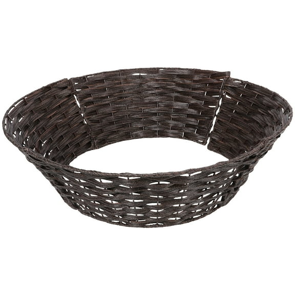 HEANUJJ Coffee Plastic Christmas Tree Collar for Indoor and Outdoor Use, Holiday Tree Skirt, 1 Piece