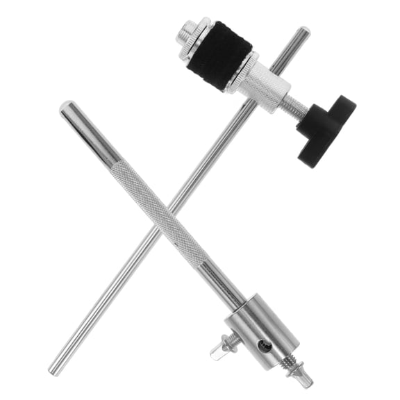 WHAMVOX 1Pcs Easy Installation Cowbell Mount Silver Metal Abs 7.9x7.9x1.2in For Drummers