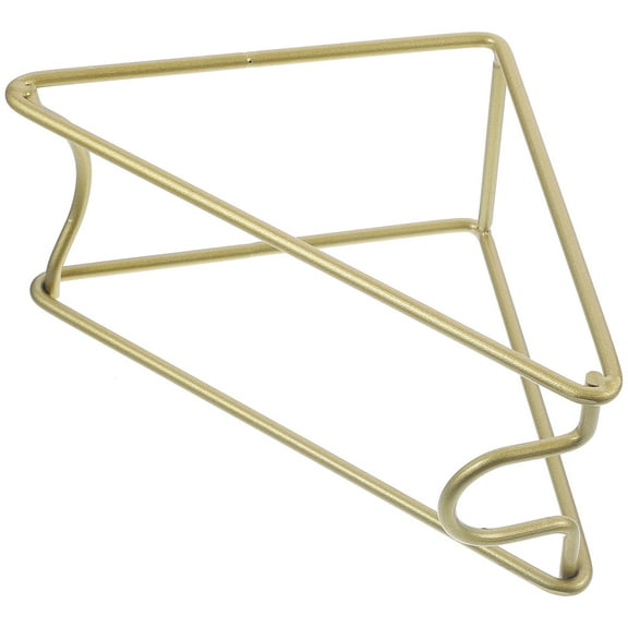 WHAMVOX 1Pcs Golden Iron Slanted Rectangular Wine Bottle Rack for Home Decor and Family Parties 12.2x6.0x3.5in