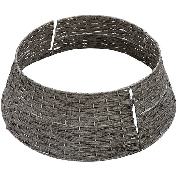 WHAMVOX 1Pcs Grey Tree Skirt Adjustable Tree Collar for Artificial Trees for Room Garden Bar Hotel Supermarket