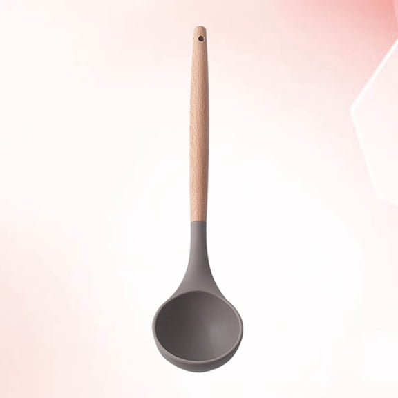 WHAMVOX Soup Ladle, 1 Piece Nylon and Silicone Cooking Utensil for Home Kitchen Use
