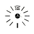 thumbnail image 1 of WHAMVOX 1Pcs Home Wall Decor Black Metal Acrylic Wall Clock Modern 3d Design Square Shape For Living Room, 1 of 4