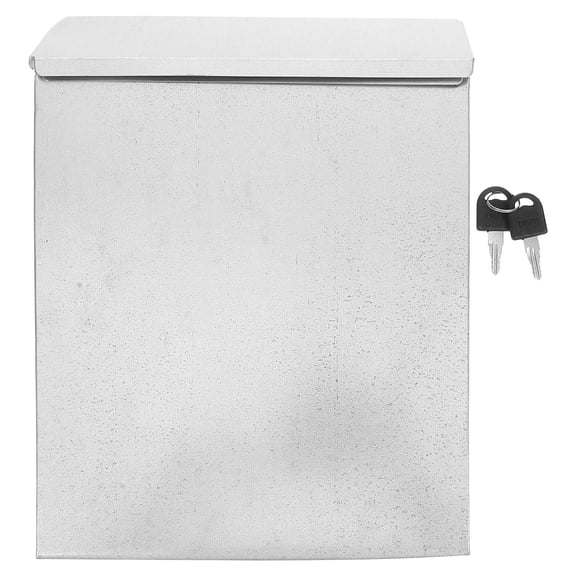 WHAMVOX 1Pcs Iron Rustic Suggestion Box Wall Mounted Mailbox For Schools Businesses 11.7x8.5x2.6in