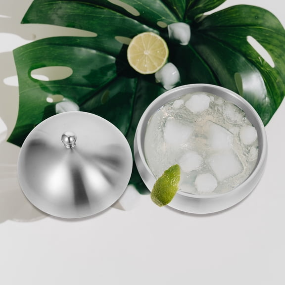 COMPUKAS Large Capacity Round Ice Bucket for Restaurant Use - and Stylish 1 Set