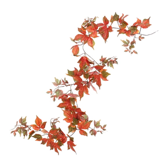 WHAMVOX 1Pcs Simulated Maple Leaf Branch Fake Plants Hanging for Wedding Party Home Decor 18In