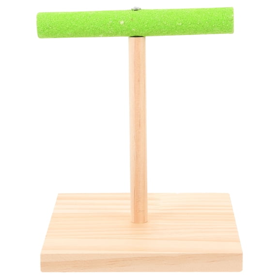 WHAMVOX 1Pcs Tabletop Bird Stand Parrot Perch Stand for Pet Owners 7.3x5.9x5.9in